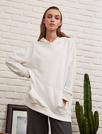 Oversize kapşonlu Sweatshirt