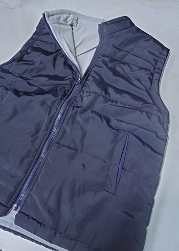 Zara lacivert Erkek Fermuarlı Yelek
