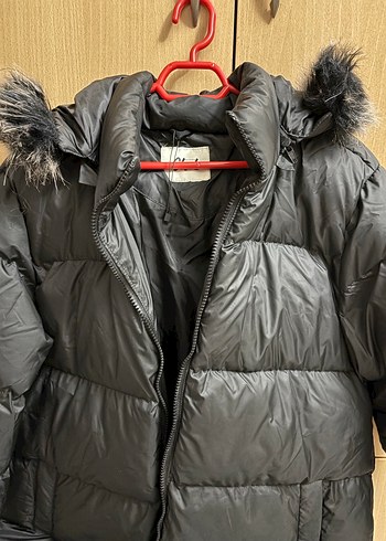 Kürklü Siyah Kadın Uzun Kış Montu - Görsel 4