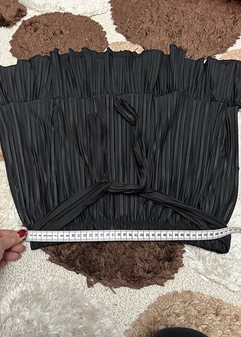 Siyah Pilili Mini Etek - Görsel 5