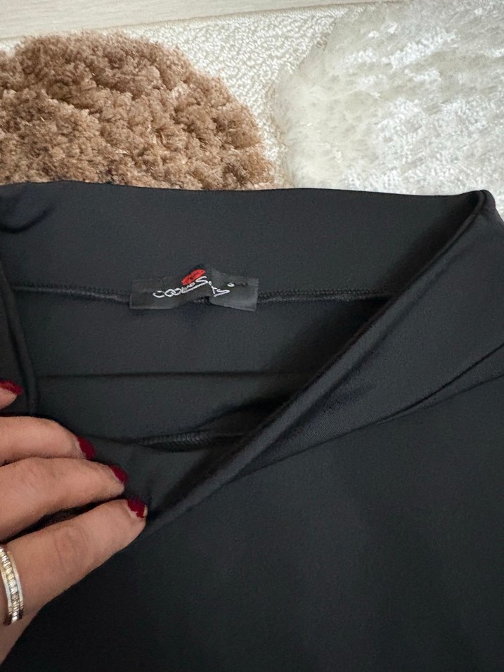 Siyah Uzun Kadın Etek, dantel detaylı - Görsel 4