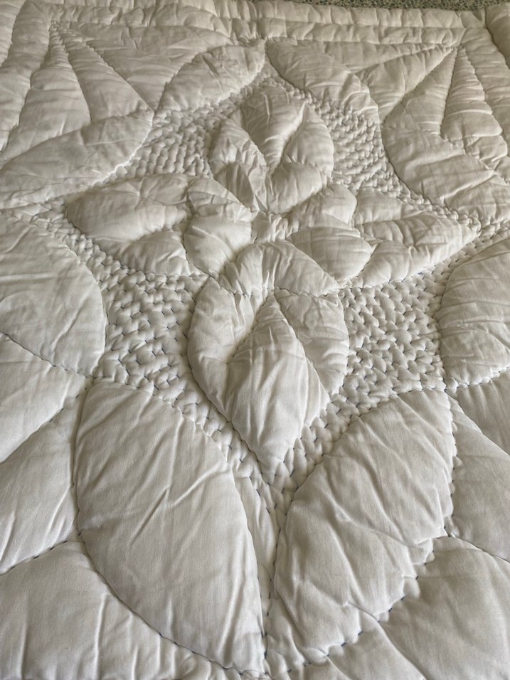 Diger İşlemeli Mavi Yorgan - Görsel 4