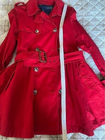 11-12 Yaş Beden kırmızı Renk Trenckot, Ralph Lauren