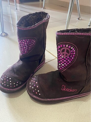 30 Beden mor Renk Skechers 30 Numara ışıklı çizme