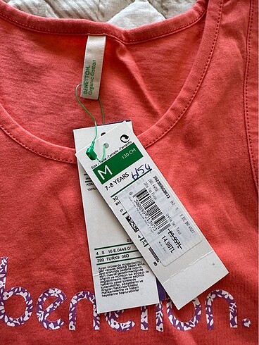 Benetton Benetton kız çocuk askılı tiişört