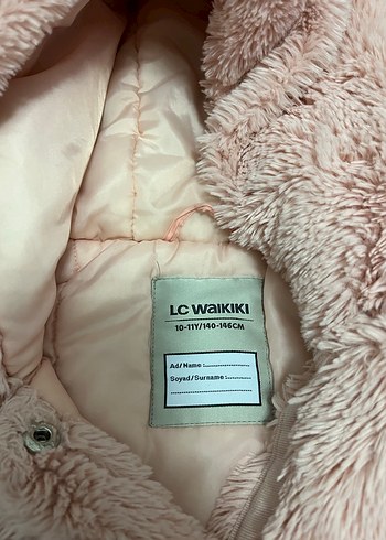 Kız Çocuk Kapüşonlu pudra Pembesi mont kaban - Görsel 4