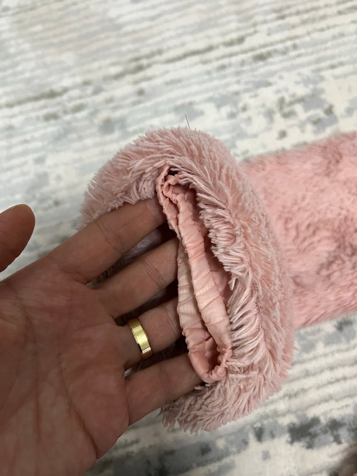 Kız Çocuk Kapüşonlu pudra Pembesi mont kaban - Görsel 3