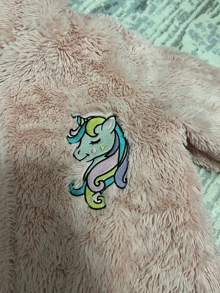 Kız Çocuk Kapüşonlu pudra Pembesi mont kaban - Görsel 2