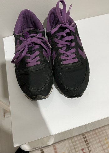 Mor Dantel Bağcıklı Kadın Spor Ayakkabı - Görsel 3