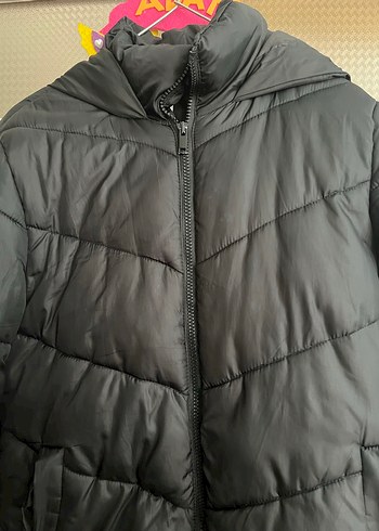 Fermuarlı Siyah Kadın Kışlık Mont - Görsel 2