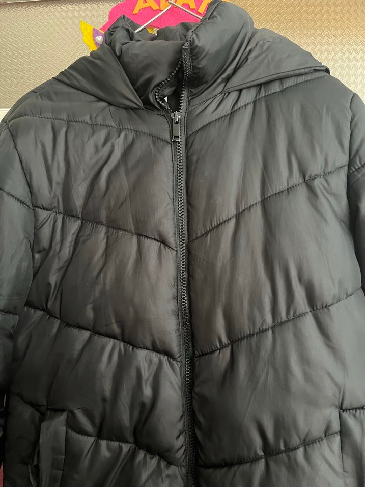 Fermuarlı Siyah Kadın Kışlık Mont - Görsel 2