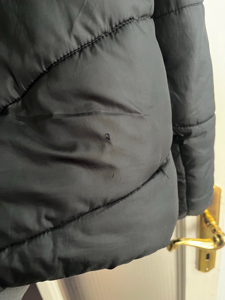 Fermuarlı Siyah Kadın Kışlık Mont - Görsel 5