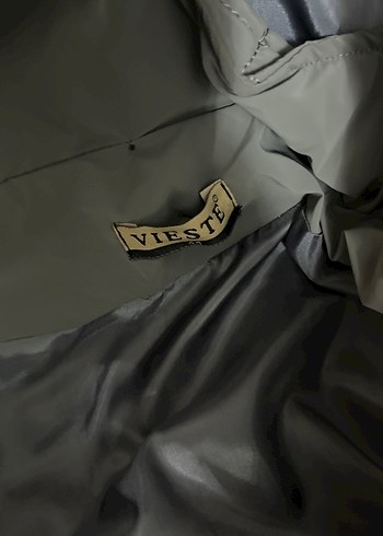 Gri Kadın  Uzun Mont - Görsel 4