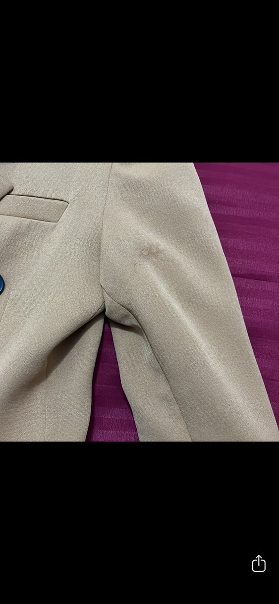 Taba  Düğmeli Uzun Kesim Kadın Blazer - Görsel 3