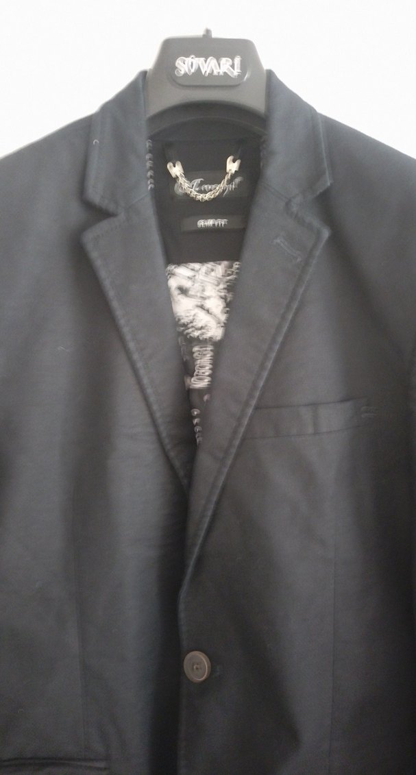 Erkek Siyah Regular Fit Düğmeli Ceket - Görsel 2