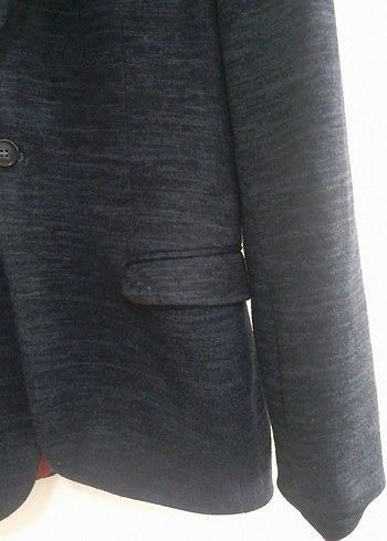 Düğmeli Lacivert Erkek Ceket - Görsel 4