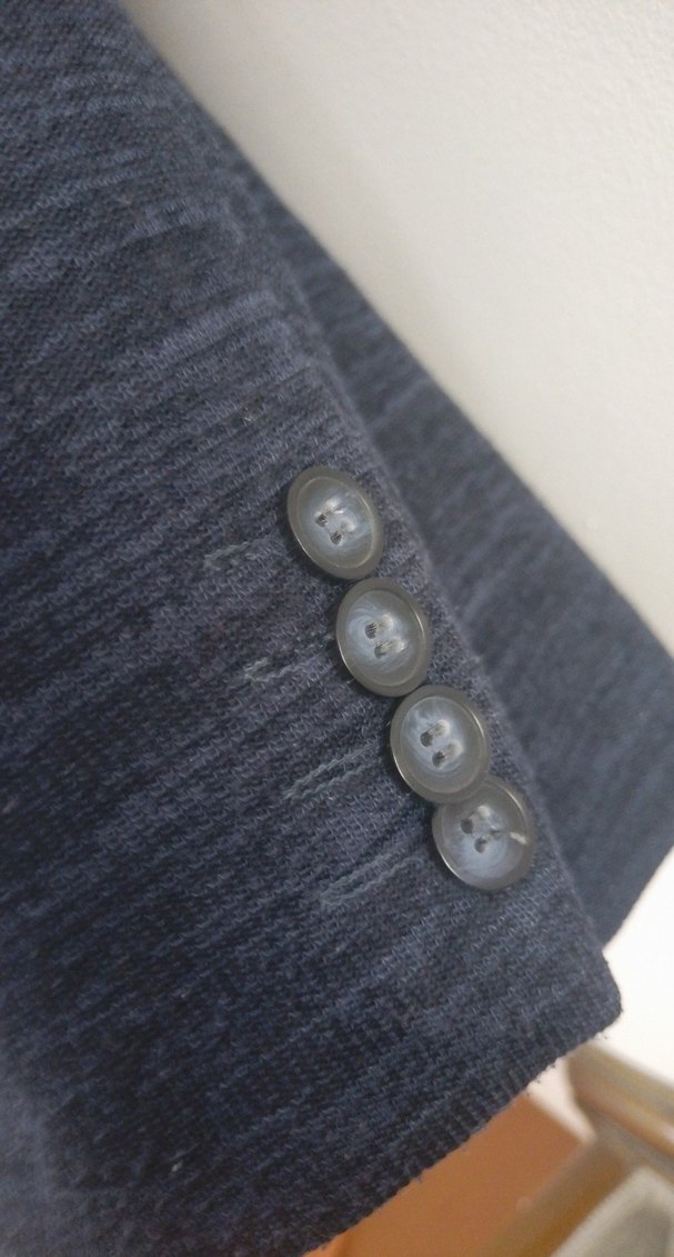 Düğmeli Lacivert Erkek Ceket - Görsel 5