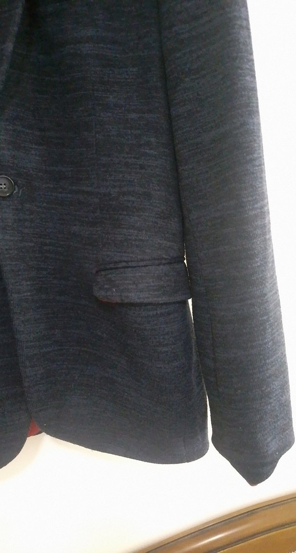 Düğmeli Lacivert Erkek Ceket - Görsel 4