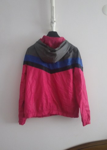 Kadın Pembe Kapüşonlu Spor Ceket - Görsel 5