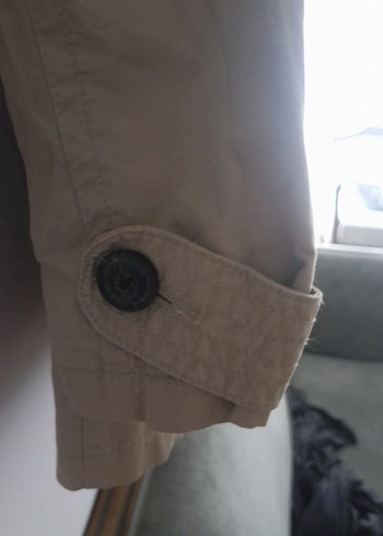 Bej Kadın Midi Trençkot - Görsel 4