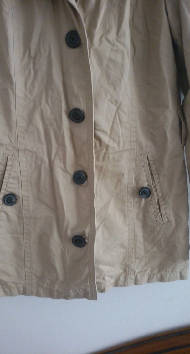 Bej Kadın Midi Trençkot - Görsel 2