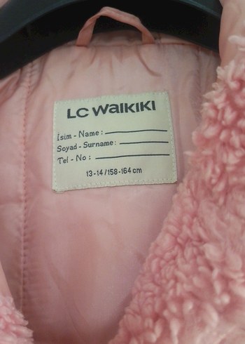 Pembe Kadın Midi Boy Kürklü Mont - Görsel 2