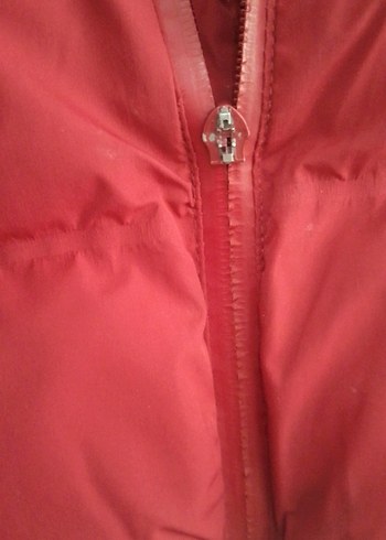 Koyu Kırmızı Erkek Çocuk Düğmeli Mont - Görsel 3