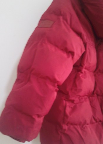 Koyu Kırmızı Erkek Çocuk Düğmeli Mont - Görsel 6