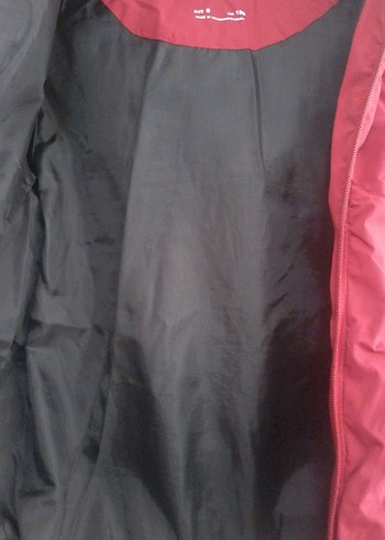 Koyu Kırmızı Erkek Çocuk Düğmeli Mont - Görsel 4