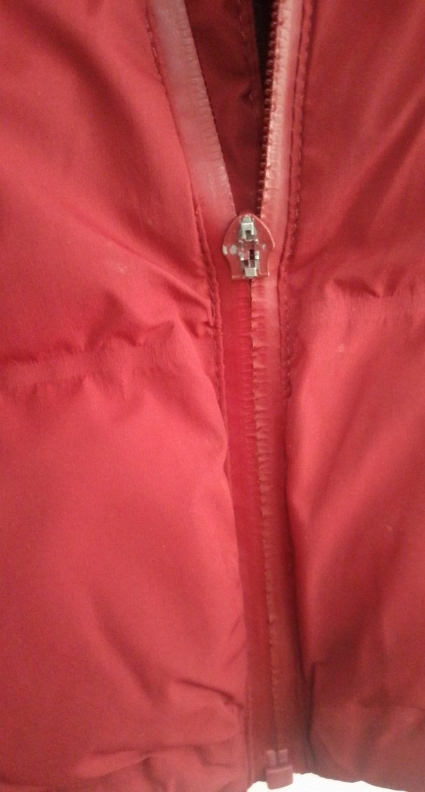 Koyu Kırmızı Erkek Çocuk Düğmeli Mont - Görsel 3