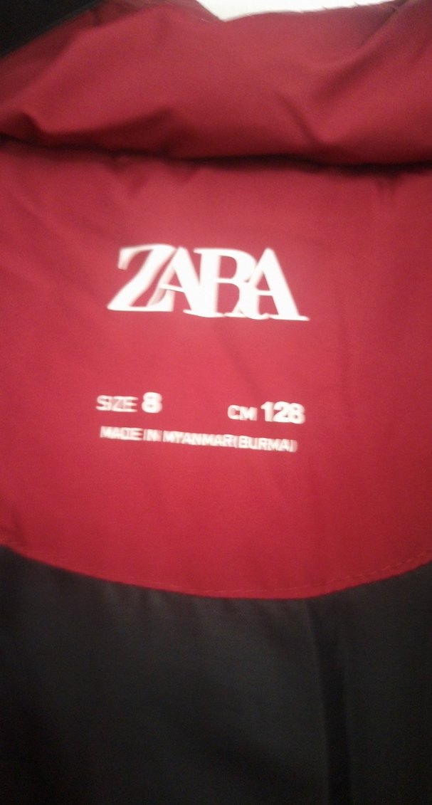 Koyu Kırmızı Erkek Çocuk Düğmeli Mont - Görsel 2