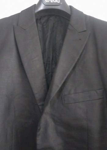 Düğmeli Siyah Erkek Ceket - Görsel 2