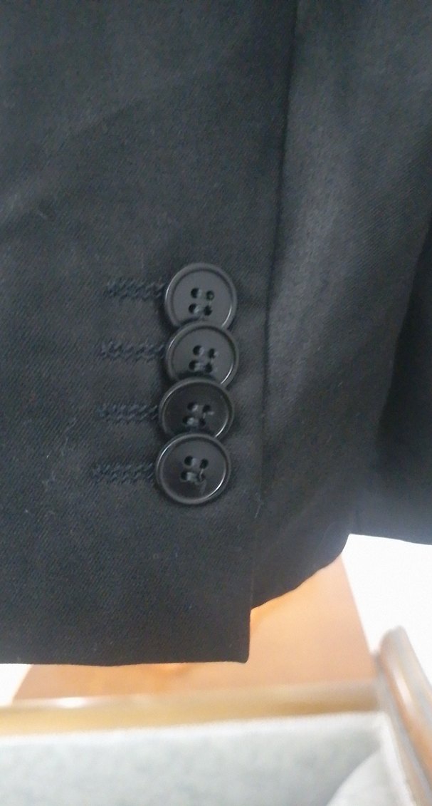 Düğmeli Siyah Erkek Ceket - Görsel 4