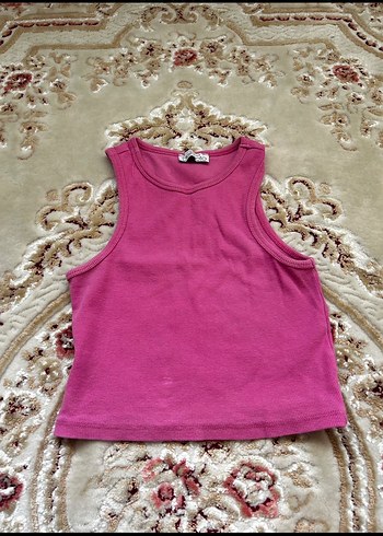 Pembe Basic Kolsuz Kadın Atlet