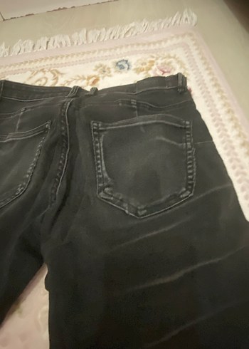 Bershka Koyu gri dar jean