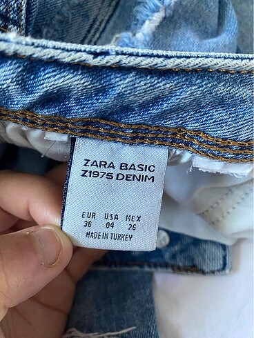 s Beden mavi Renk zara kot pantolon