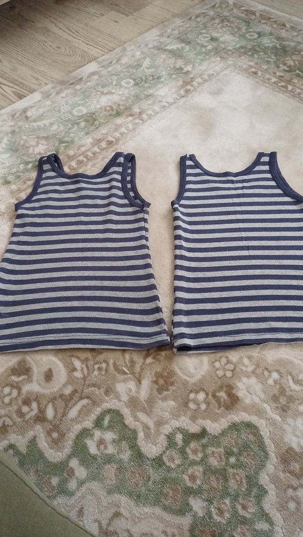 Çizgili Erkek Çocuk Atlet 2'li - Görsel 4