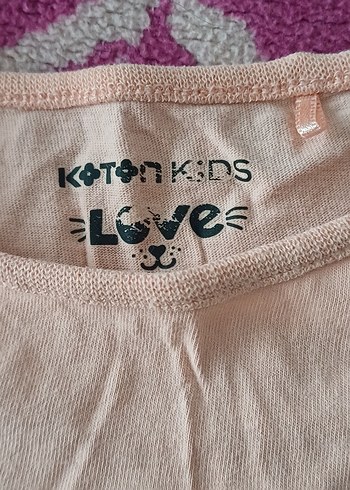 Pembe Baskılı Kız Tişörtü Püsküllü - Görsel 4