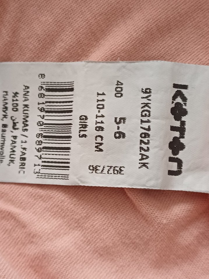 Pembe Baskılı Kız Tişörtü Püsküllü - Görsel 3