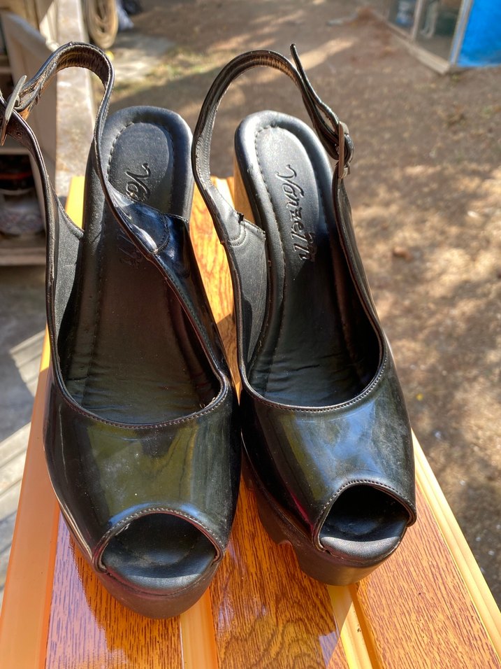 Siyah Gotik Platform Topuklu Kadın Ayakkabı - Görsel 3