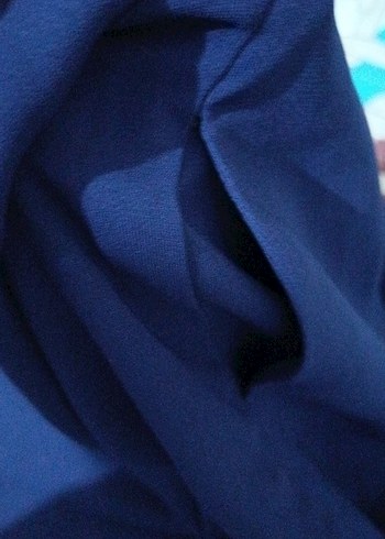40 Beden Kadın Lacivert Uzun Salaş pantolon Etek
