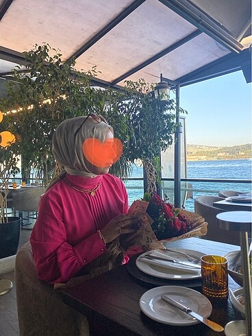 40 Beden Kadriye Baştürk Pembe Elbise