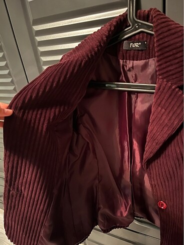 38 Beden bordo Renk Bordo kadife ceket