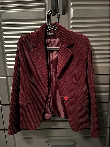 Zara Bordo kadife ceket
