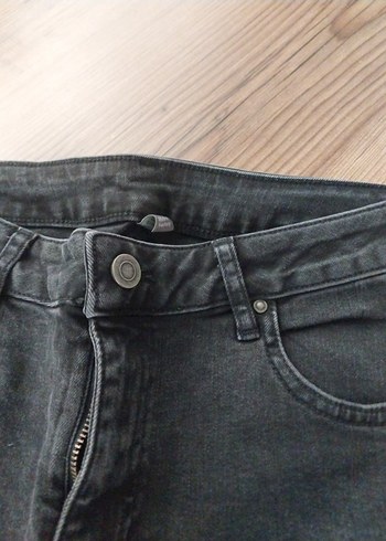 Gri Kadın Normal Boy Denim Jean - Görsel 3