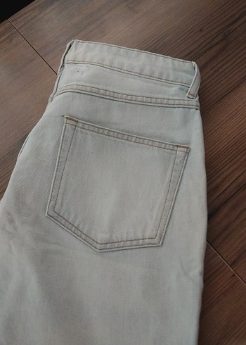 Bej Renkli Kadın Denim Pantolon - Görsel 2