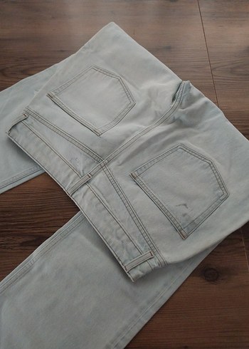 Bej Renkli Kadın Denim Pantolon - Görsel 5