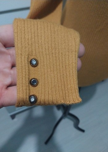 Bej Kadın İnce Triko Uzun Kollu Kazak adL - Görsel 3