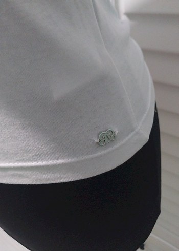 Beyaz, baskılı, kısa kollu kadın tişört pacific republic - Görsel 4