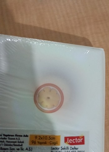  Pastel Beyaz Defter Kapaklı not defteri